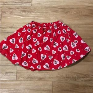 Disney Minnie Mouse shorts skirt w/shorts built in